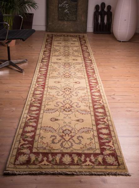 Orientteppich Läufer Oriental Beige - Wolle - 84 x 1 x 388 cm