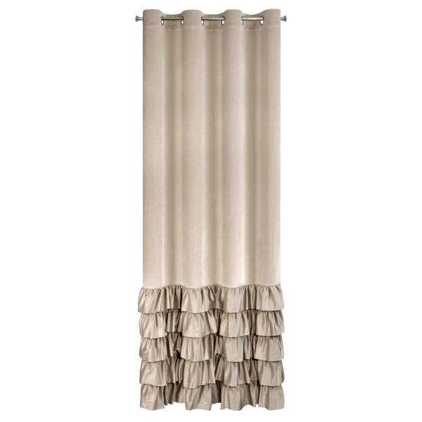 Vorhang DANI Beige - Textil - 140 x 1 x 250 cm