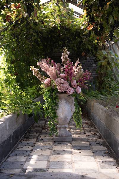 Kunstblume ROMANTIC GARDEN Pink - Kunststoff - 7 x 95 x 10 cm
