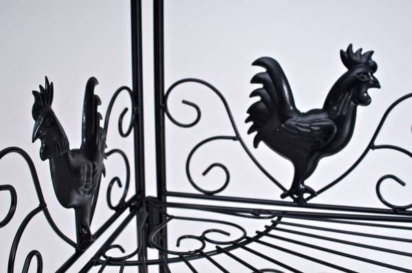 Étagères sur pied Marie Noir - Métal - 41 x 151 x 41 cm