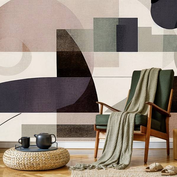 Fototapete ABSTRAKTION modernes Muster 135 x 90 x 90 cm