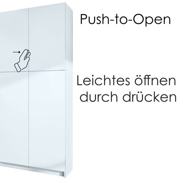 Aktenschrank Elona M1 Schwarz - Weiß