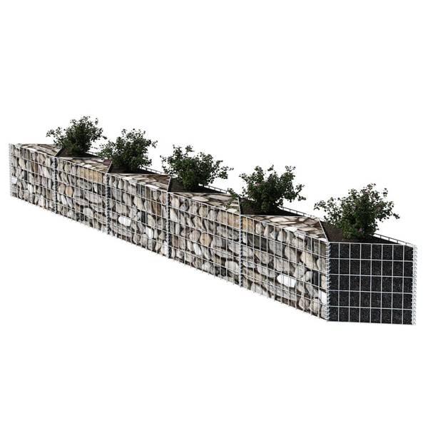 Gabionenkorb X5558 Silber - Metall - 30 x 50 x 300 cm