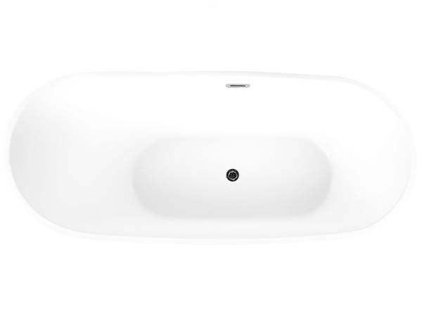 Freistehende Badewannen LONDRINA Weiß - Textil - 75 x 73 x 170 cm