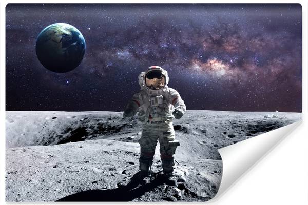 Fototapete ASTRONAUT Kosmos Mond 3D 270 x 180 x 180 cm