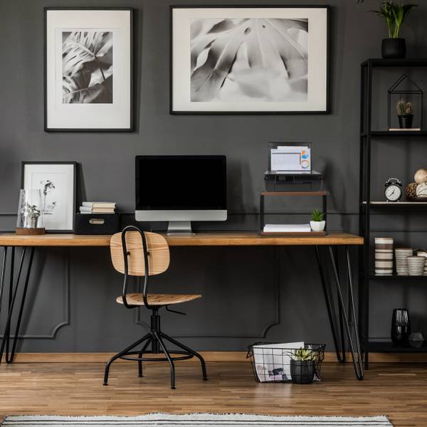 Support Rehausseur Pour écran D'ordinateur - 15x40x23 Cm, Noir, Rangement Sous Le Bureau