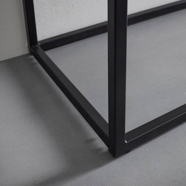 Konsolentisch CATALINA Braun - Holzwerkstoff - Metall - Holz teilmassiv - 120 x 40 x 76 cm