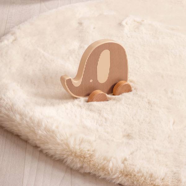 Teppich Huggy Whale Creme