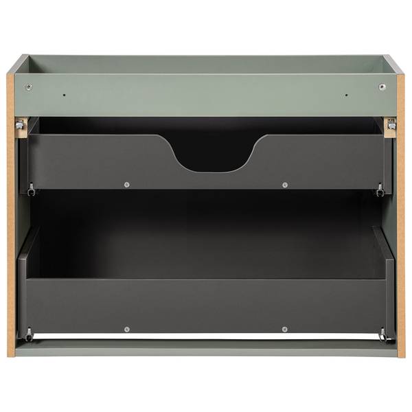 Badmöbel-Set NEWPORT-56-44 2er-Set Grün - Holzwerkstoff - 80 x 200 x 40 cm