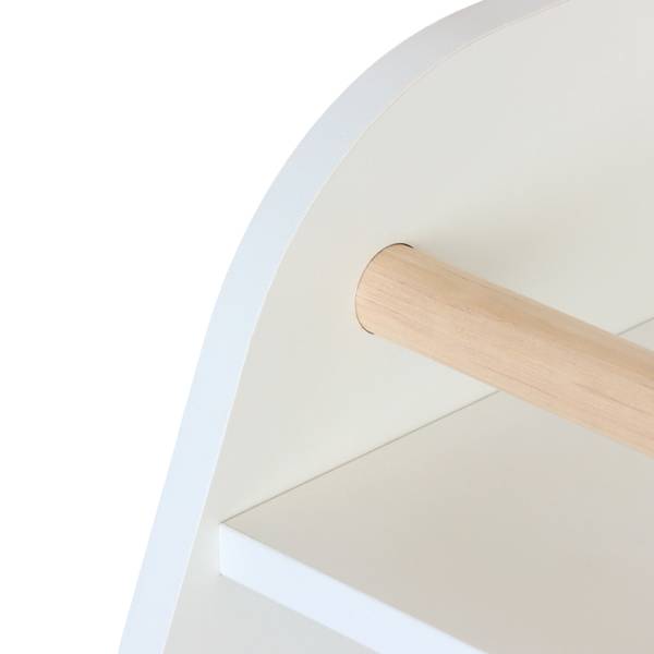 Kinderregal niedrig für Spielzeug Braun - Weiß - Holzwerkstoff - 72 x 52 x 38 cm