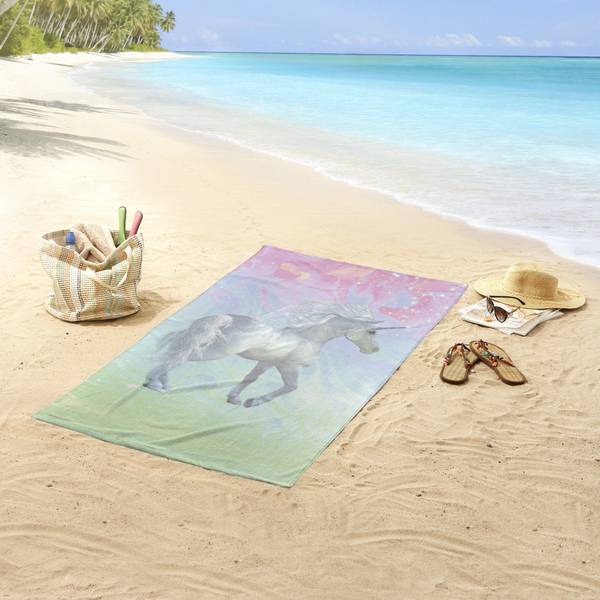 Strandtuch 201459 Silber - Textil - 75 x 1 x 150 cm