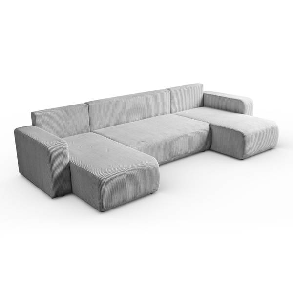 Ecksofa PRESTIGE U Hellgrau