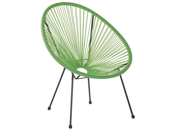 Cocktailsessel ACAPULCO II Schwarz - Grün - Einzelstuhl