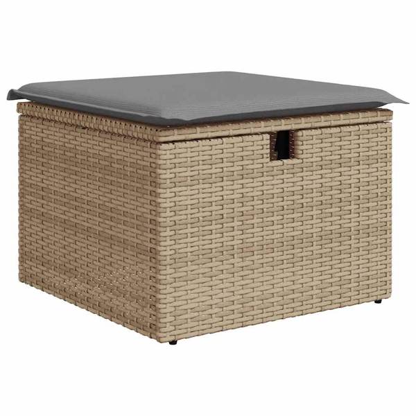 Salon de jardin 3036657-2 (lot de 6) Beige - Gris