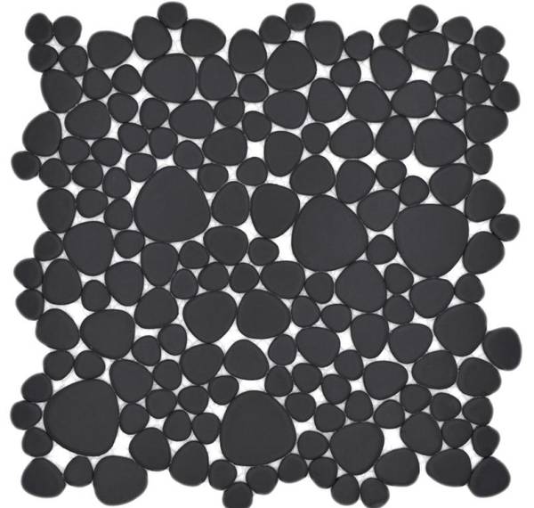 Mosaikfliesen 12-0311 Schwarz - Keramik - 28 x 28 x 28 cm