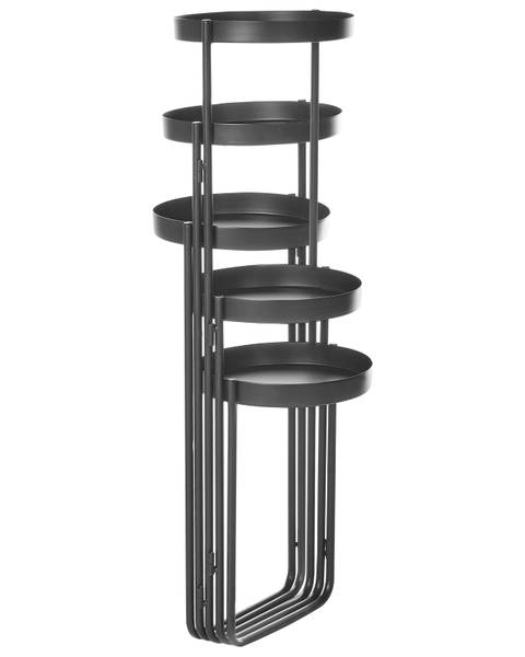 Outdoor Blumentopf NANTEN Schwarz - Metall - 87 x 70 x 20 cm
