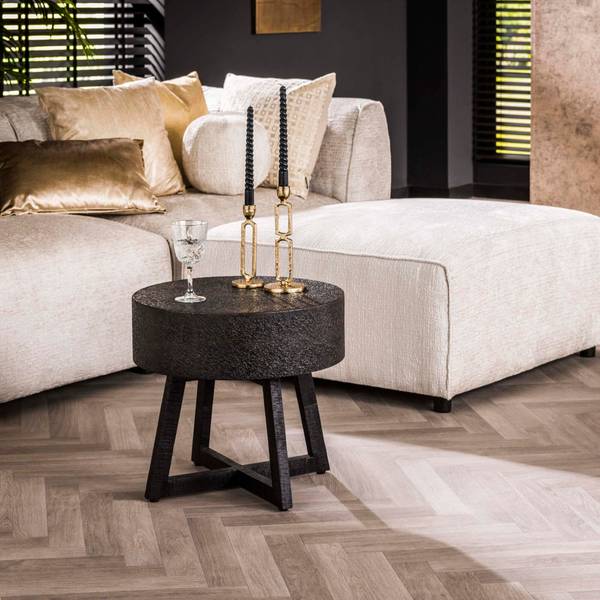 Couchtisch BULKY FERRO Schwarz - Metall - 50 x 46 x 50 cm