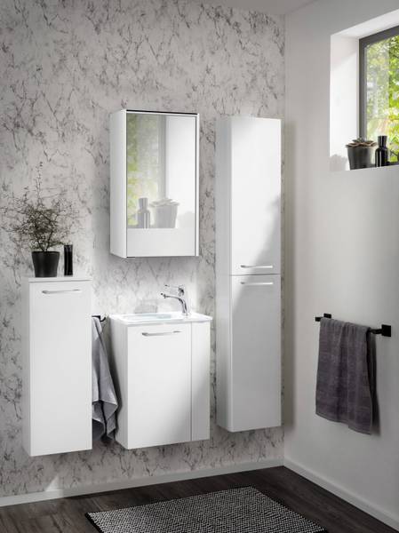 Waschbeckenunterschrank SBC Sceno Weiß Weiß - Holzwerkstoff - 60 x 70 x 34 cm