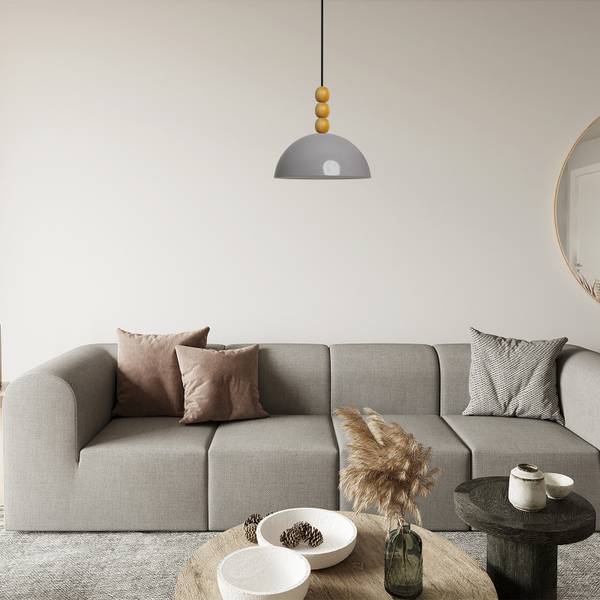 Pendelleuchte SLipeo Grau - Höhe: 24 cm