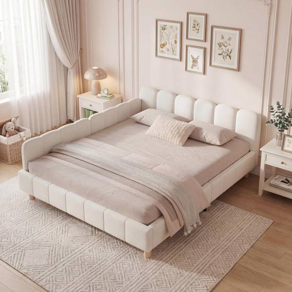 Polsterbett VELVSafe Tiefe: 202 cm