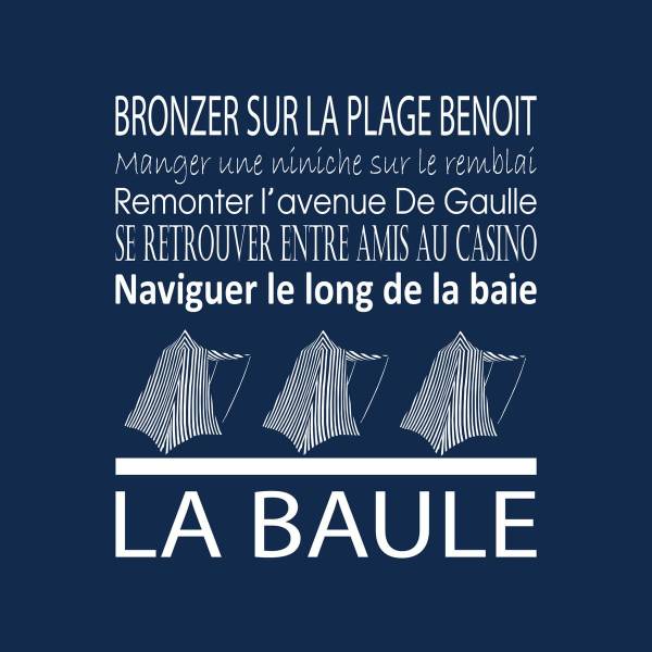 Tableau mural La Baule Bleu