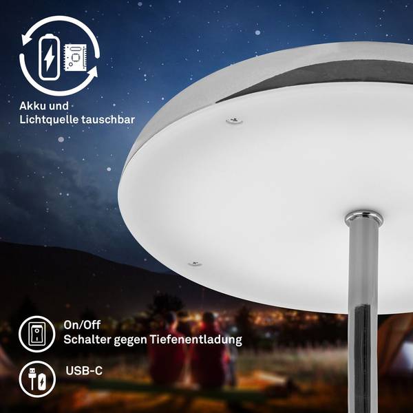 Tischleuchte CAXA 7573018 Grau