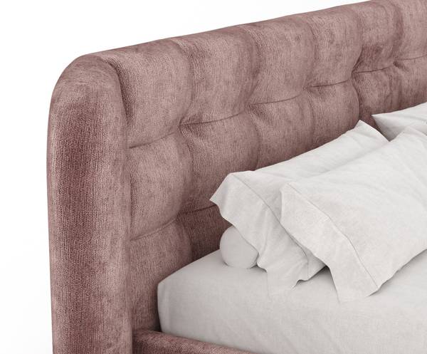Polsterbett Nuno Pink - Liegefläche Breite: 160 cm