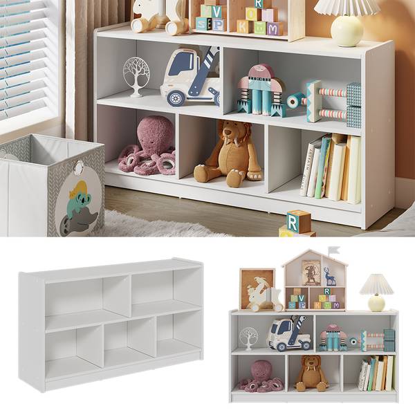 Kinderregal Conny 42808 Weiß - Holzwerkstoff - 112 x 61 x 30 cm