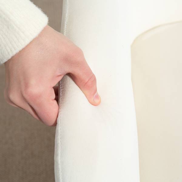 Schaukelstuhl 83B-301V00CW Weiß - Textil - 68 x 89 x 85 cm