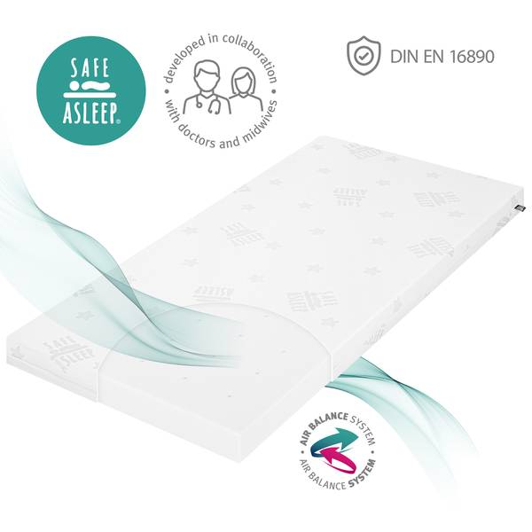 Babybettmatratze Air Balance Easy Grau - 60 x 120 cm