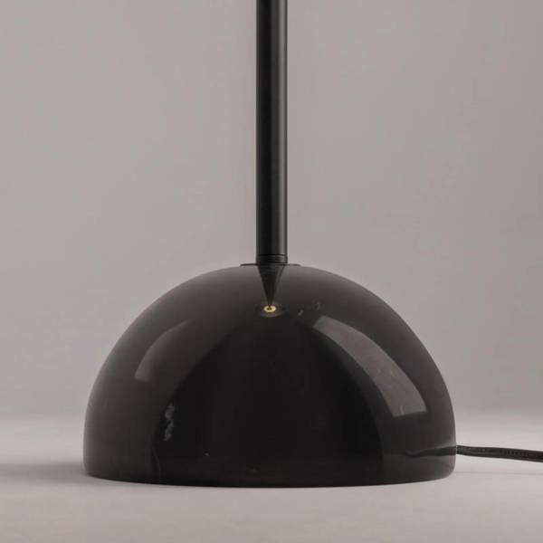 Stehlampe NICK Schwarz - Weiß - Stahl - Klarglas - 30 x 139 x 30 cm