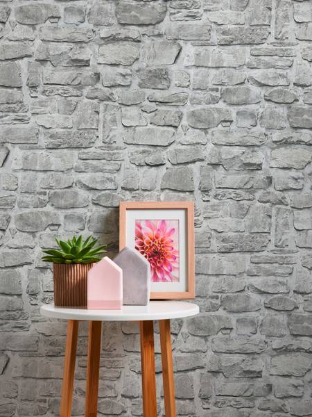Vliestapete 363701-GU Grau - Kunststoff - 53 x 1 x 1005 cm