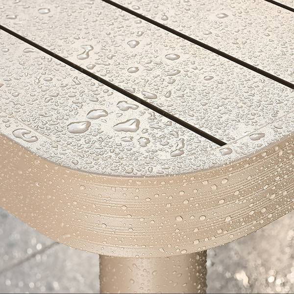 Essgruppen-Set (5-tlg.) Beige - Metall - 80 x 74 x 80 cm