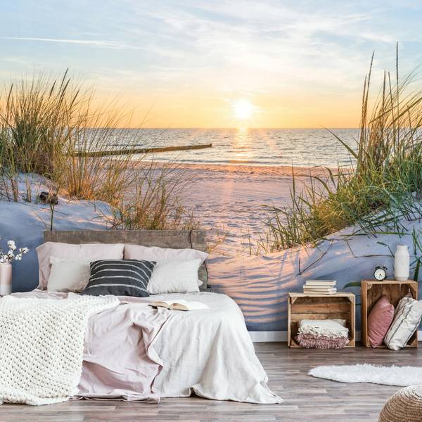 Vlies Fototapete Strand Meer Natur 350 x 250 cm
