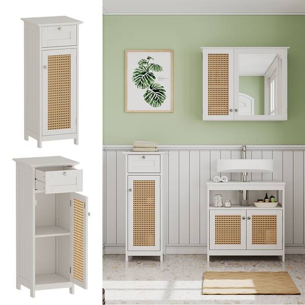 Midischrank Rosario 40413 Weiß - Holzwerkstoff - 32 x 87 x 30 cm
