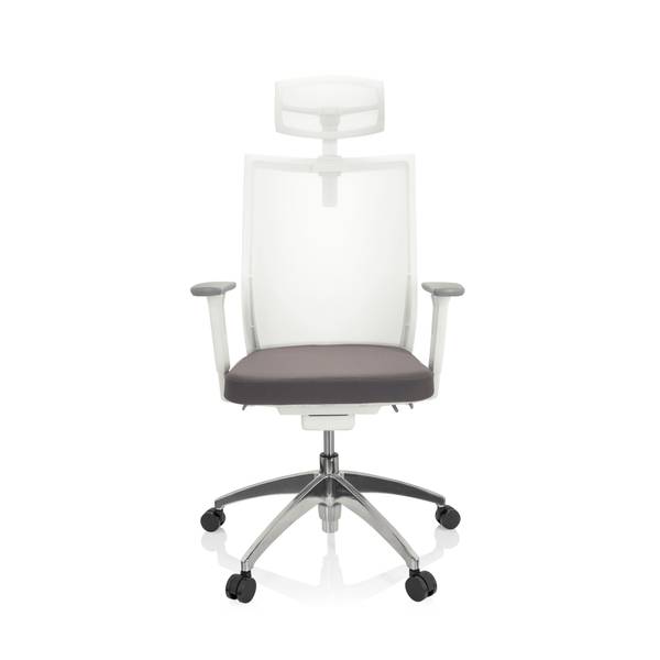 Bürostuhl ASPEN WHITE PRO Grau - Polyester - 55 x 122 x 63 cm
