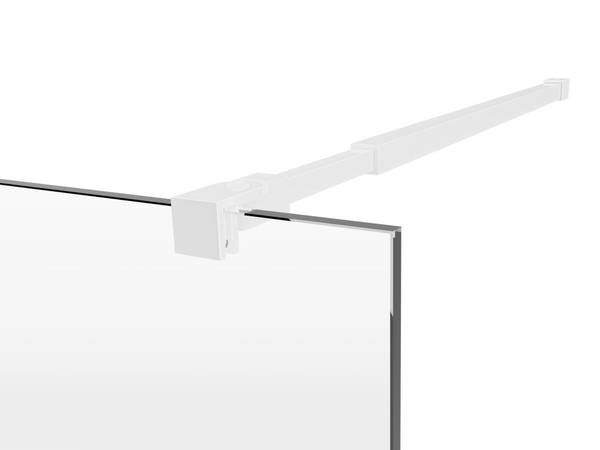 Duschwand DAREN Weiß - Tiefe: 120 cm