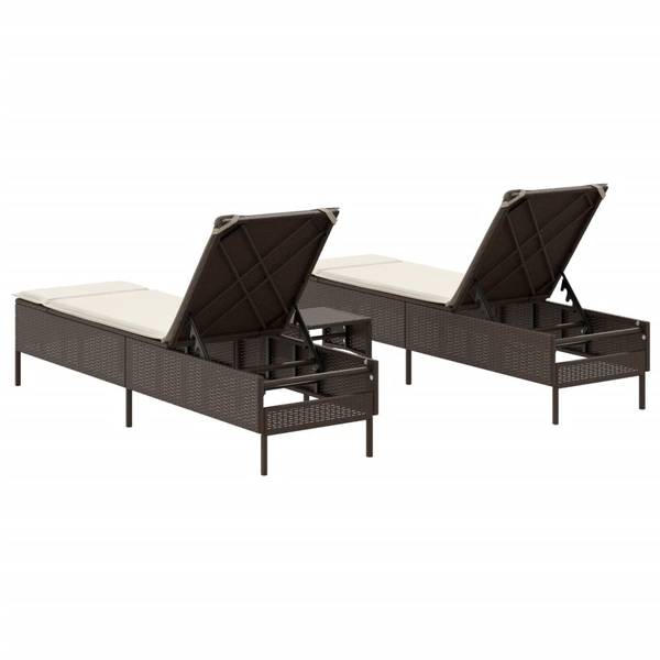 Sonnenliege 3038676 (3-teilig) Braun