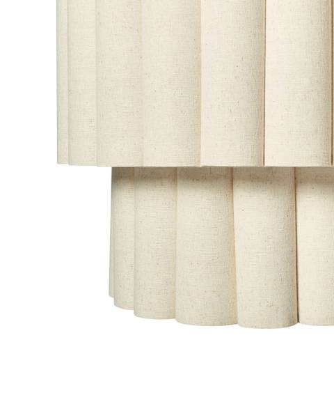 Pendelleuchten BELESSA Beige - Schwarz - Naturfaser - 40 x 180 x 40 cm