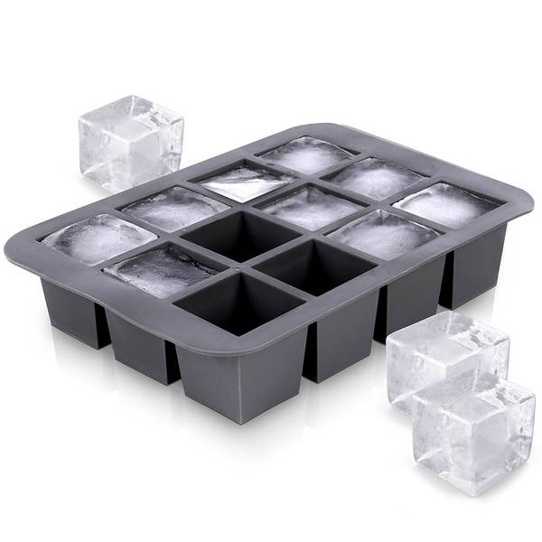 Eiswürfelform Silikon Schwarz - Silikon - 14 x 4 x 20 cm