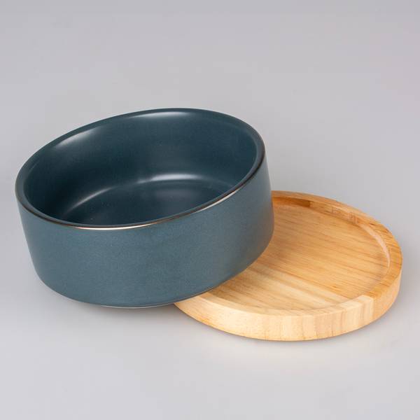 Keramiknapf Stone Timber Blau - Keramik - 13 x 6 x 13 cm