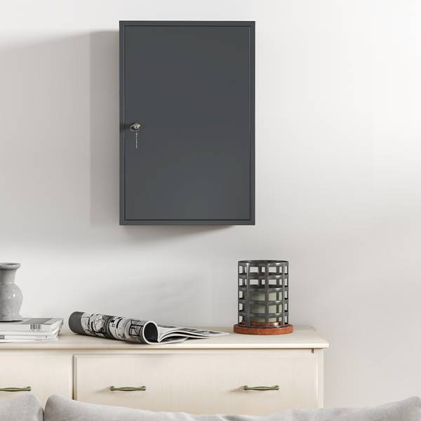 Medicijnkastje 834-295V00GB grijs - metaal - 18 x 60 x 40 cm