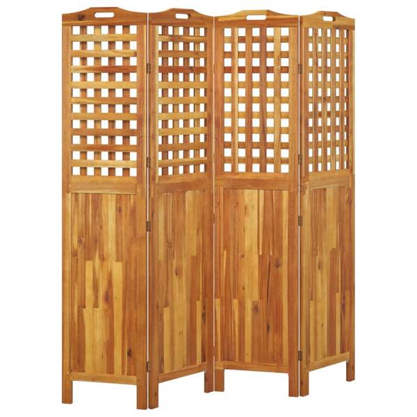 Kamerscherm 3016889 set van 4 bruin - acacia - 2 x 180 x 162 cm