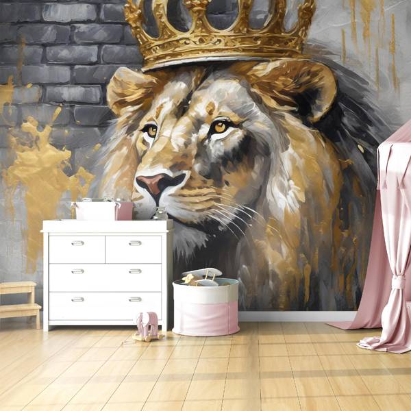 Fototapete König der Löwen Krone 250 x 175 cm