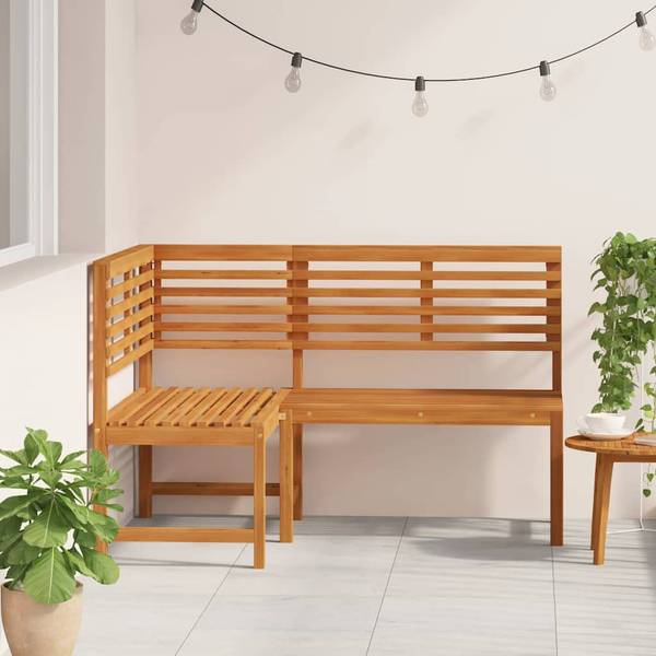 Hoekbank 3004504 bruin - acacia - 100 x 91 x 140 cm