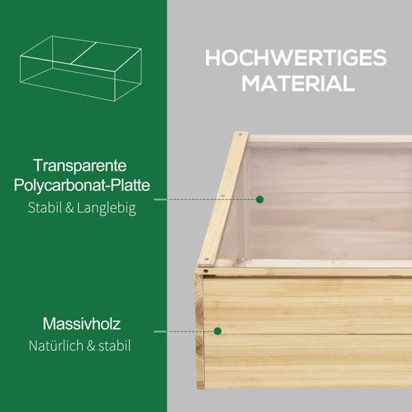 Gewächshaus 845-374 Braun - Holzwerkstoff - 50 x 35 x 100 cm
