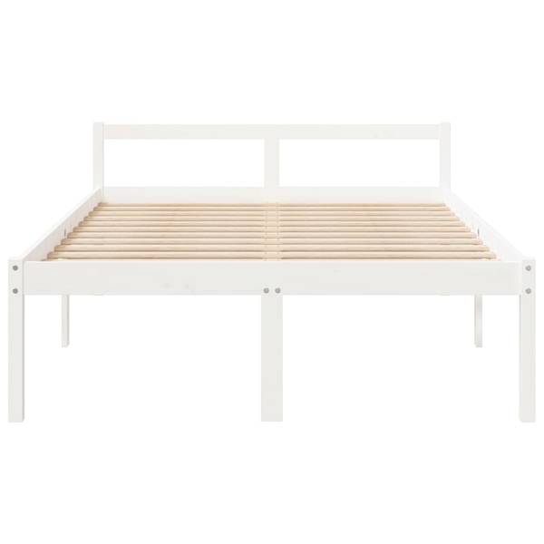 Seniorenbett XT 3975 Weiß - Massivholz - 146 x 71 x 206 cm