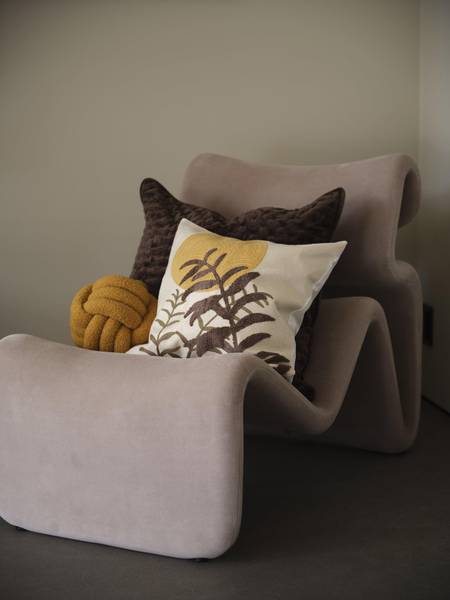 Zen Kissenhülle Gelb - Textil - 45 x 45 x 45 cm