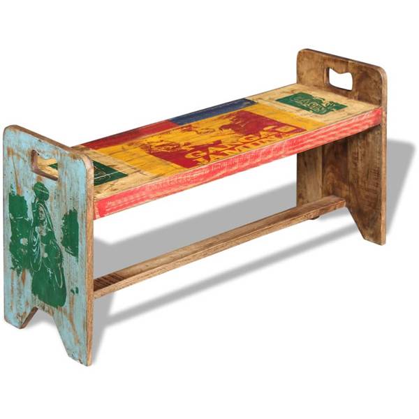 Banc 243457 Bois massif - 100 x 50 x 100 cm