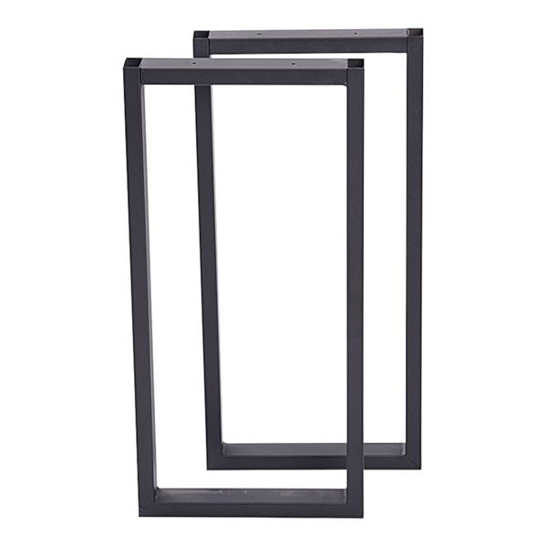 Tischgestell Møldrup Schwarz - Metall - 27 x 56 x 1 cm